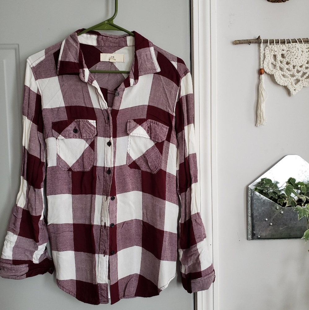 Pac Sun plaid button up